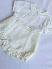 "August" collared shirt and shorts set
